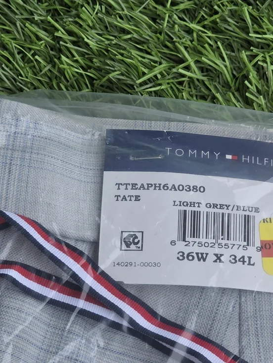 Tommy Hilfiger Men's THFLEX Dress Pants 36x34 NWT Grey Blue $95 MRSP Career - Picture 5 of 6